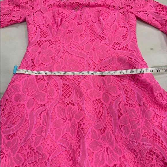 Lilly Pulitzer Allyson Dress Size 00 Pink Tropics Floral Lace NWT - Picture 5 of 16